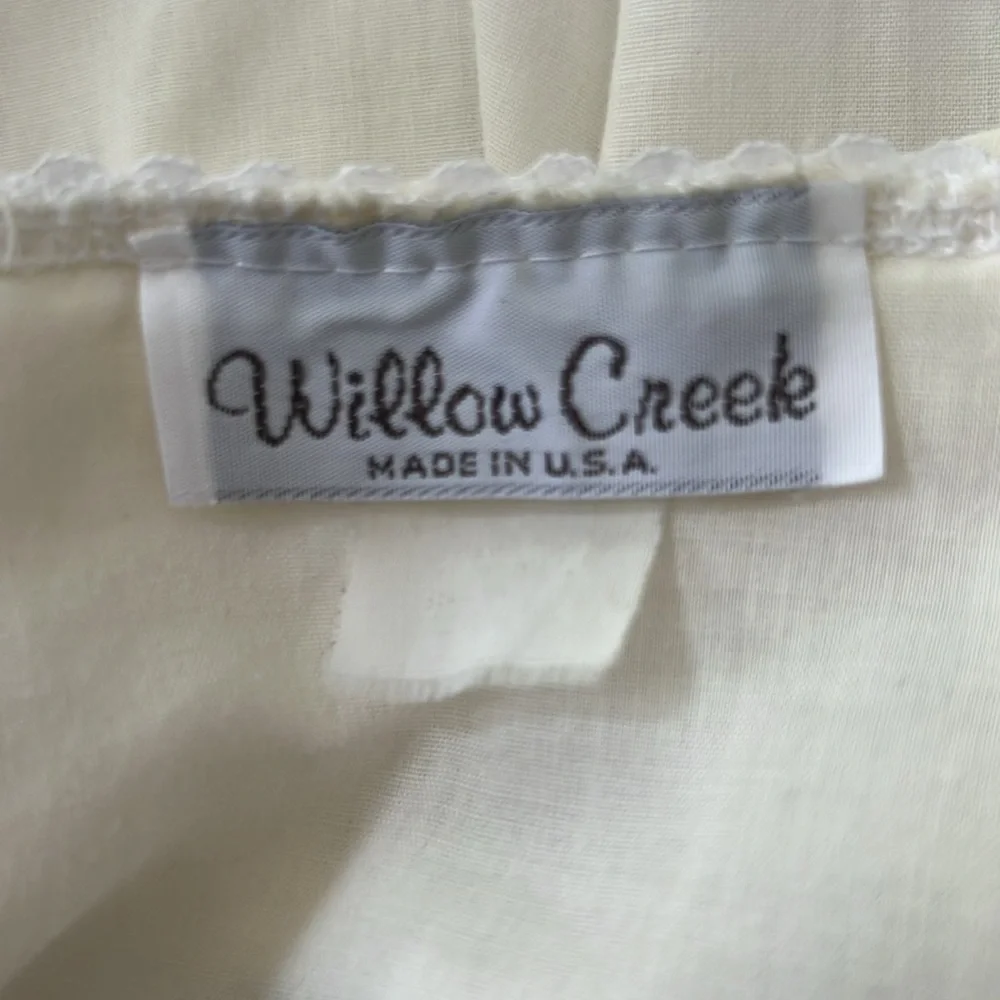 White Ruffled Women's Renaissance Top - Picture 9 of 9